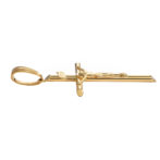 K18 18金 キリスト クロス ペンダント Lサイズ No.01