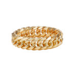 K18 18金 喜平リング 6面ダブル ハードタイプ 5.3mm幅