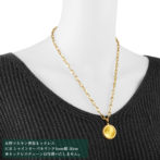 K24 純金 コインペンダント メイプルリーフ 1/4oz デザインフレーム No.15