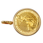 K24 純金 コインペンダント トップ ブリタニア 1/2oz