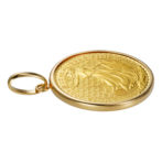 K24 純金 コインペンダント トップ ブリタニア 1/2oz