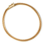 18金 K18 喜平ブレスレット 12面トリプル 4g 17cm 3.1mm幅