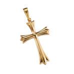 K18 ゴールド クロスペンダント トップ