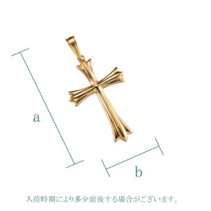 K18 ゴールド クロスペンダント トップ