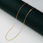 K18 18金 S＆L アズキ リンクチェーン ネックレス 1.7mm幅