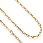 K18 18金 S＆L アズキ リンクチェーン ネックレス 2.9mm幅