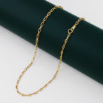 K18 18金 S＆L アズキ リンクチェーン ネックレス 2.9mm幅