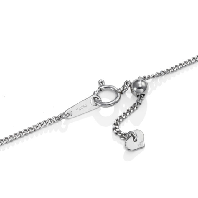 プラチナ850 喜平ネックレス 4g 50cm 1.3mm幅 フリーアジャスター