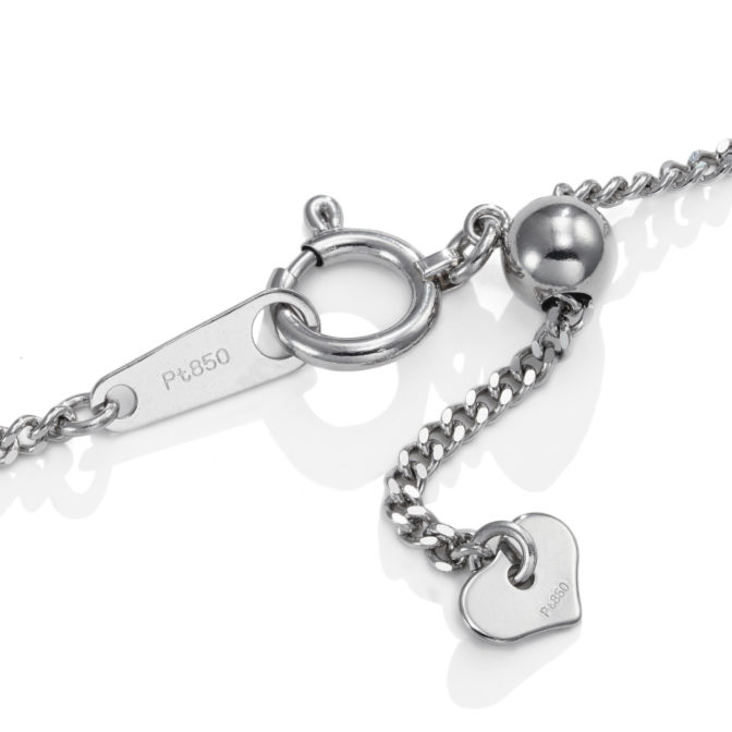 プラチナ850 喜平ネックレス 4g 50cm 1.3mm幅 フリーアジャスター