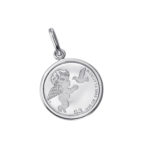 純プラチナ Pt999 コインペンダント ツバル エンジェル 1/25oz シンプルフレーム