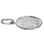 純プラチナ Pt999 コインペンダント ツバル エンジェル 1/25oz シンプルフレーム