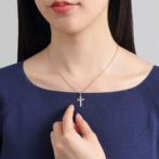 pt850 プラチナ リトル クロスペンダント トップ