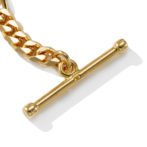 K18 18金 OT フィガロネックレス 6面カット 3.4mm幅 38.5cm