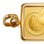 K24 純金 インゴット ペンダント 聖母マリア 1g シンプルフレーム