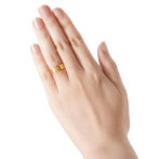 K18 ゴールド フラットリング 平打ち