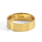 K18 ゴールド フラットリング 平打ち