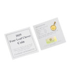 K24 純金 コインペンダント 四つ葉のクローバー 1/30oz シンプルフレーム