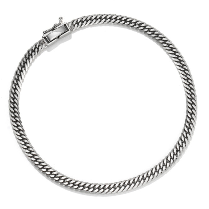 Pt850 プラチナ 6面ダブル 喜平ブレスレット 10g 20cm 3.9mm幅