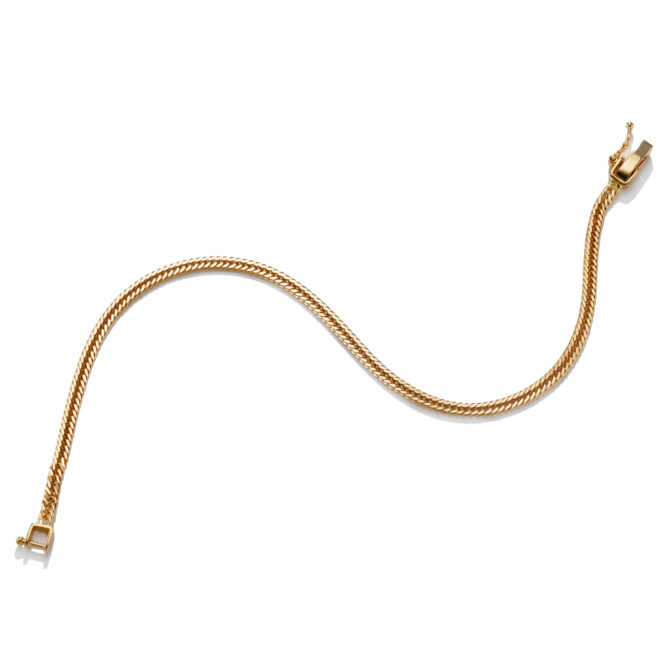 K18 18金 喜平ブレスレット 12面トリプル 3g 17cm 2.2mm幅