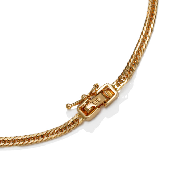 K18 18金 喜平ブレスレット 12面トリプル 3g 17cm 2.2mm幅