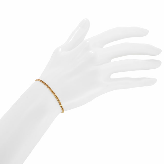 K18 18金 喜平ブレスレット 12面トリプル 3g 17cm 2.2mm幅