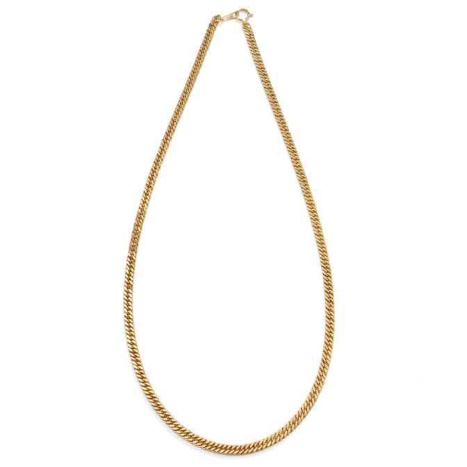 K18 18金 中空 喜平ネックレス 2面ダブル 4.4mm幅