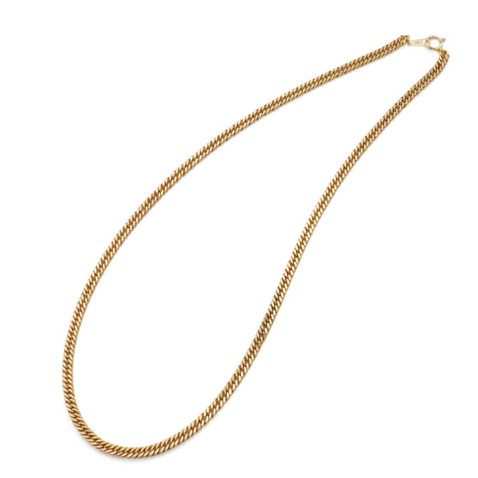 K18 18金 中空 喜平ネックレス 2面ダブル 4.4mm幅