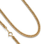 K18 18金 中空 喜平ネックレス 2面ダブル 4.4mm幅