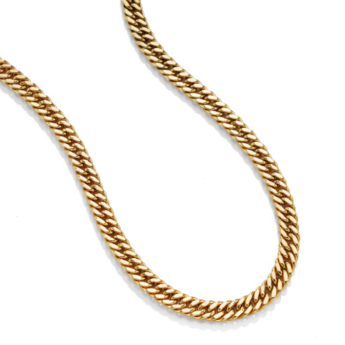 K18 18金 中空 喜平ネックレス 2面ダブル 4.4mm幅