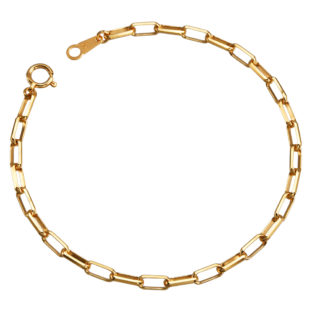 K18 18金 ミラノ リンクチェーン ブレスレット 3mm幅 15cm~22cm 引輪 選べるサイズ