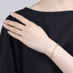 K18 18金 ミラノ リンクチェーン ブレスレット 3mm幅