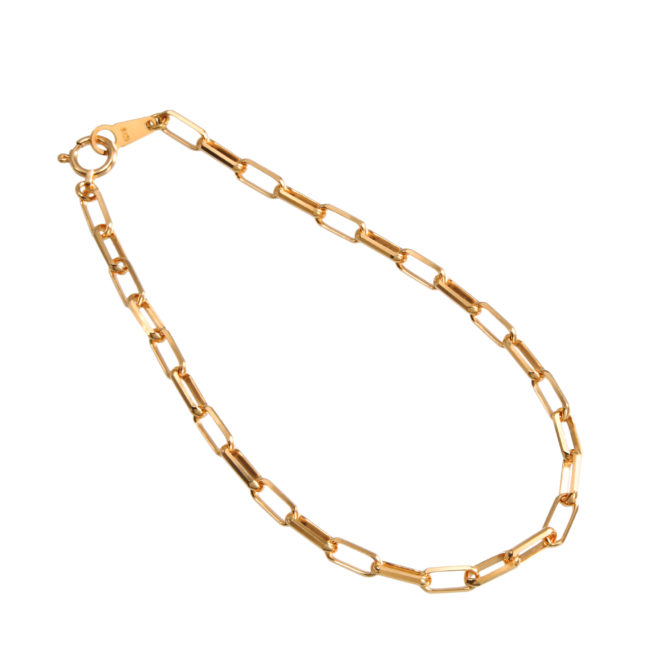 K18 18金 ミラノ リンクチェーン ブレスレット 3mm幅