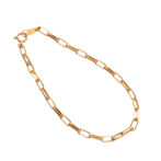 K18 18金 ミラノ リンクチェーン アンクレット 3mm幅