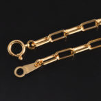 K18 18金 ミラノ リンクチェーン アンクレット 3mm幅