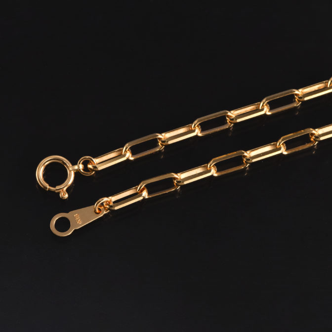 K18 18金 ミラノ リンクチェーン アンクレット 3mm幅K18 18金 ミラノ リンクチェーン アンクレット 3mm幅