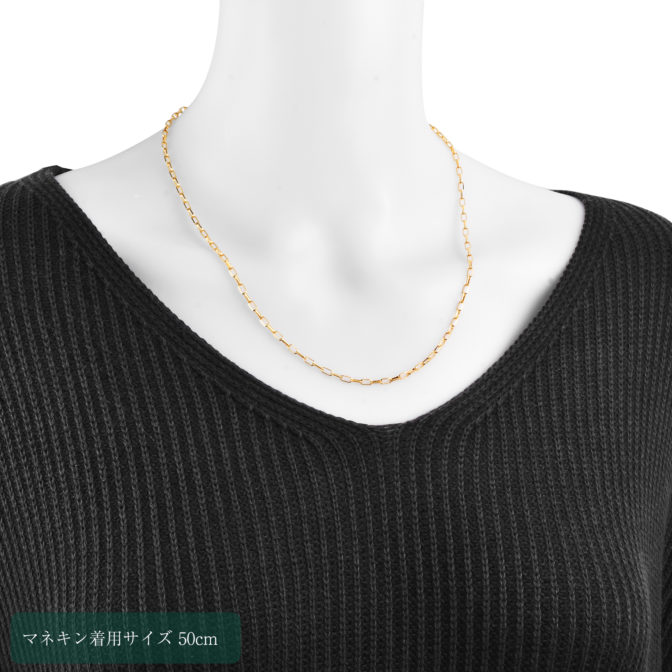 K18 18金 ミラノ リンクチェーン ネックレス 2.5mm幅