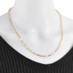 K18 18金 ミラノ リンクチェーン ネックレス 3mm幅