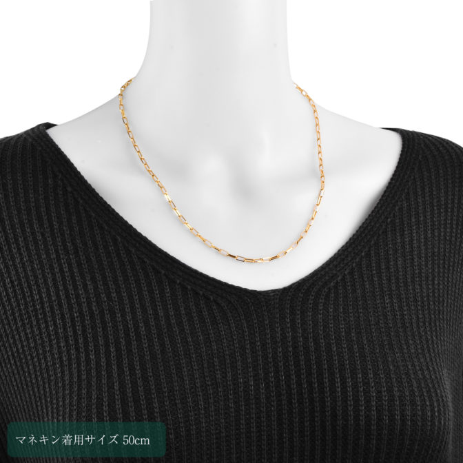 K18 18金 ミラノ リンクチェーン ネックレス 3mm幅