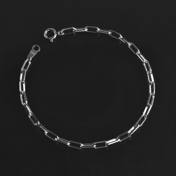 Pt850 プラチナ ミラノ リンクチェーン ブレスレット 3mm幅