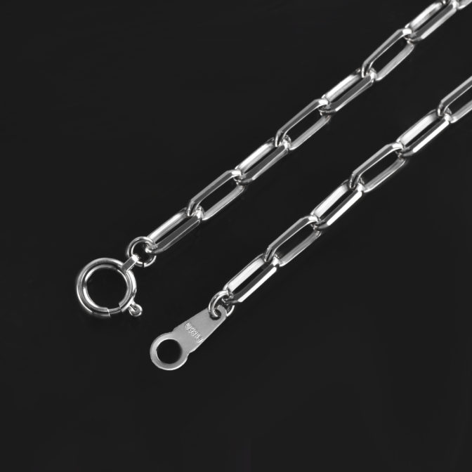 Pt850 プラチナ ミラノ リンクチェーン アンクレット 3mm幅