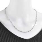Pt850 プラチナ ミラノ リンクチェーン ネックレス 3mm幅