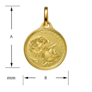 K24 純金 コインペンダント ローズ アフロディーテ 1/20oz