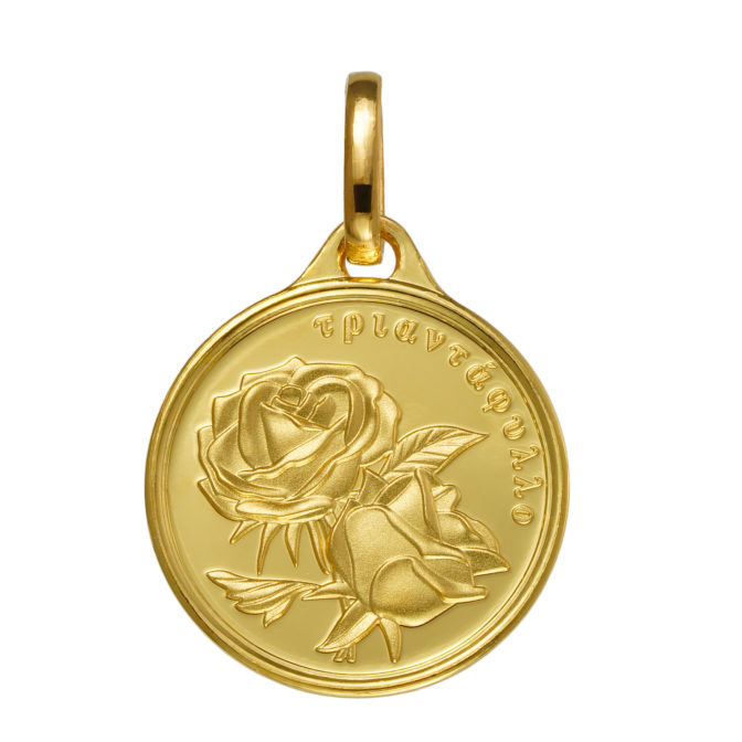 K24 純金 コインペンダント ローズ アフロディーテ 1/20oz