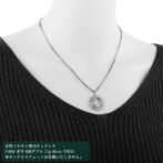 Pt999 純プラチナ コインペンダント ツバル ホース 1/25oz デザインフレーム No.16