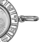 Pt999 純プラチナ コインペンダント ツバル ホース 1/25oz デザインフレーム No.16