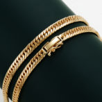 K18 18金 喜平ネックレス 14面 Mカットトリプル 33g 55cm 4.5mm幅