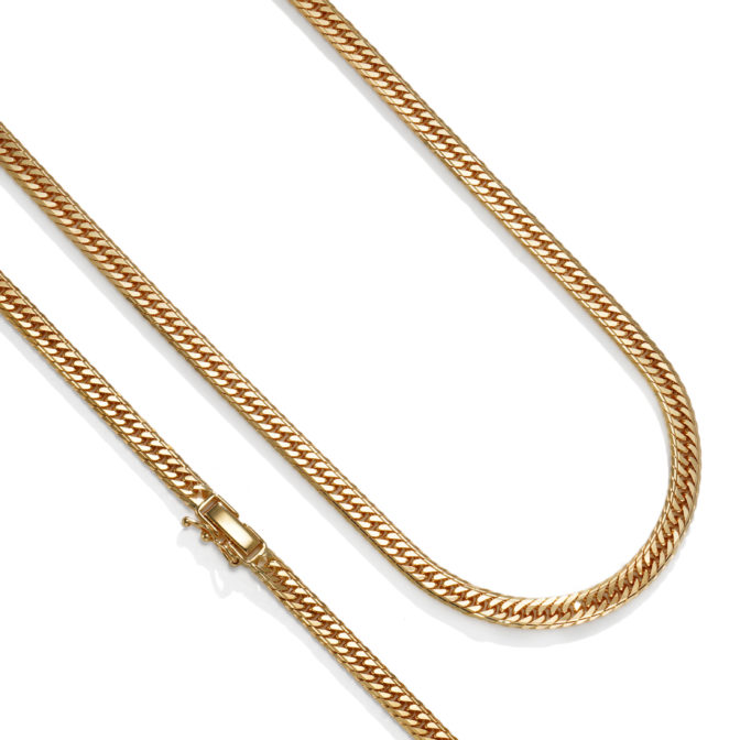 K18 18金 喜平ネックレス 14面 Mカットトリプル 33g 55cm 4.5mm幅