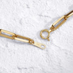 K18 18金 ロングリンクチェーン ネックレス 5.1mm幅