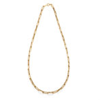 K18 18金 ロングリンクチェーン ネックレス 5.1mm幅