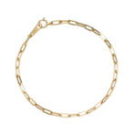 K18 ペーパクリップ ブレスレット 2.7mm幅